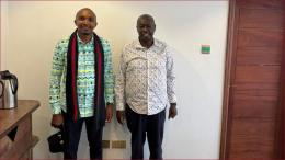 Political activist Morara Kebaso with former deputy president Rigathi Gachagua.